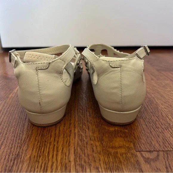 Maje White Studded Sandals - Picture 8 of 8